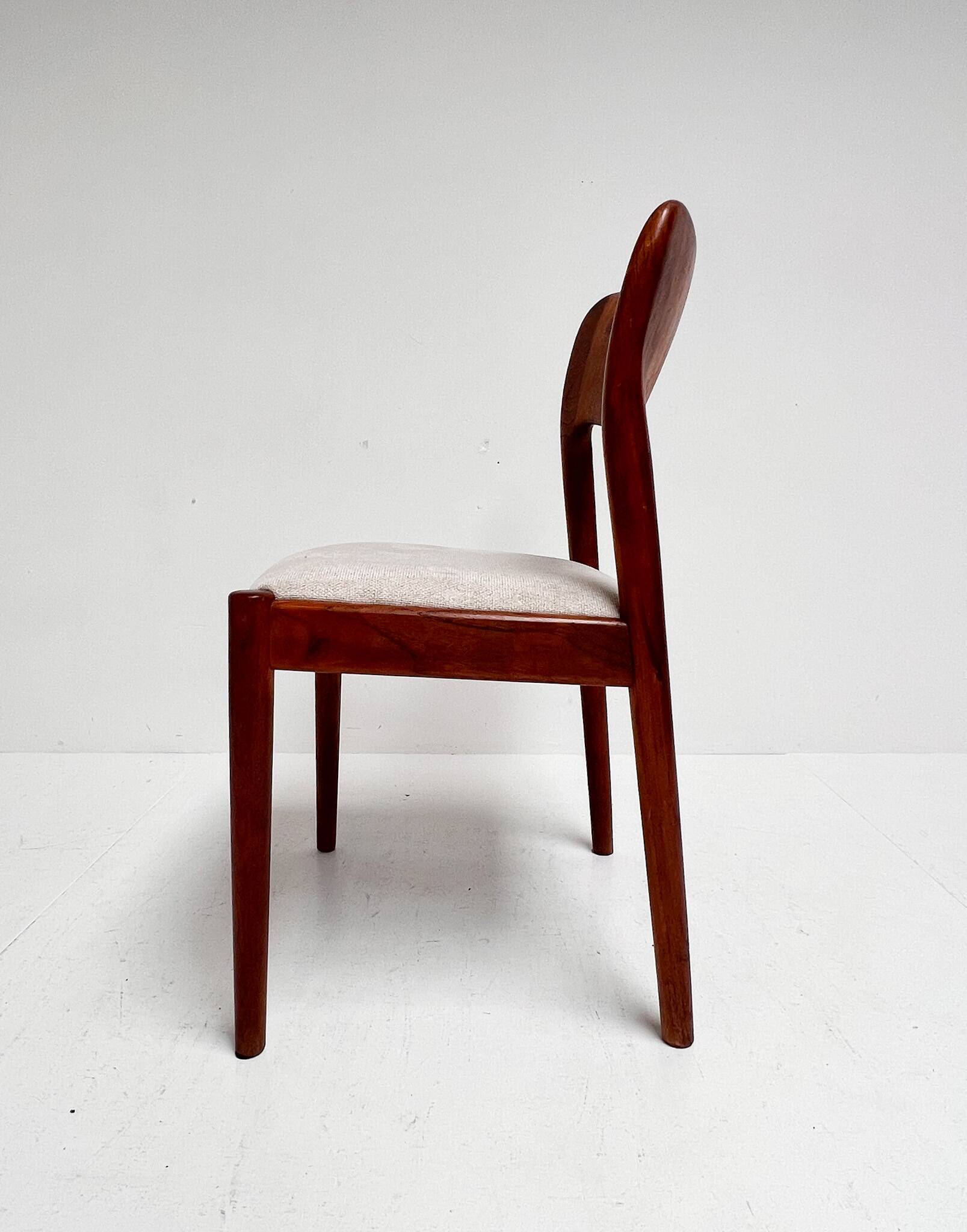 Set reupholstered Ole chairs by Niels Koefoed (2), 1960s