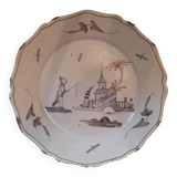 Assiette faïence XVIIIéme siècle.