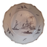 18th century earthenware plate.
