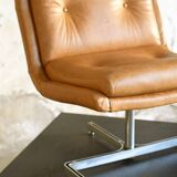 Leather armchair by Raphael Raffel for Apelbaum - France 1970