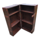 Furniture trunk wood coffee table shelves library suitcase