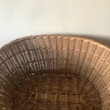 XL wicker laundry basket