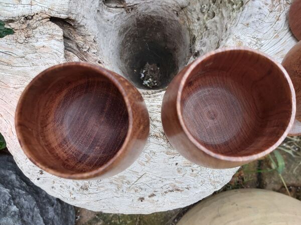 Service bouteille et verre teck scandinave