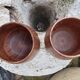Scandinavian bottle and teak glass service