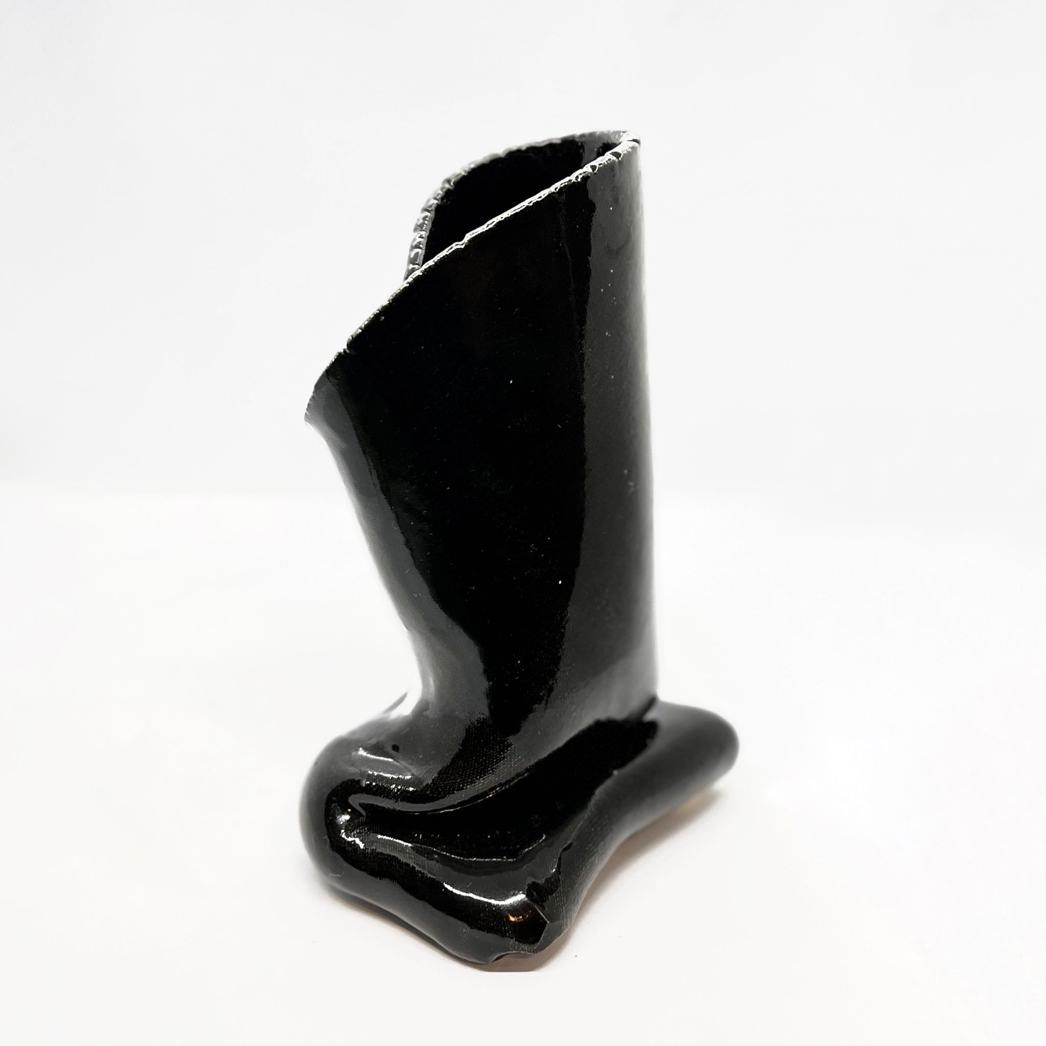 Ceramic handmade vase, Lorenzo, Italy 1970s