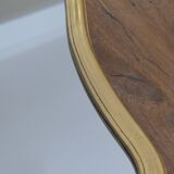 Golden mirror in wood and gold leaf