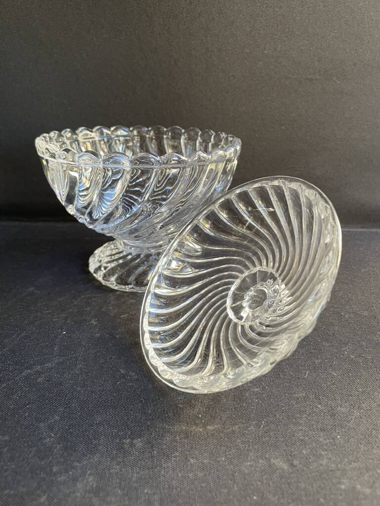 Baccarat Bamboo Twisted Sugar Bowl