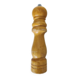 Turned wooden pepper mill