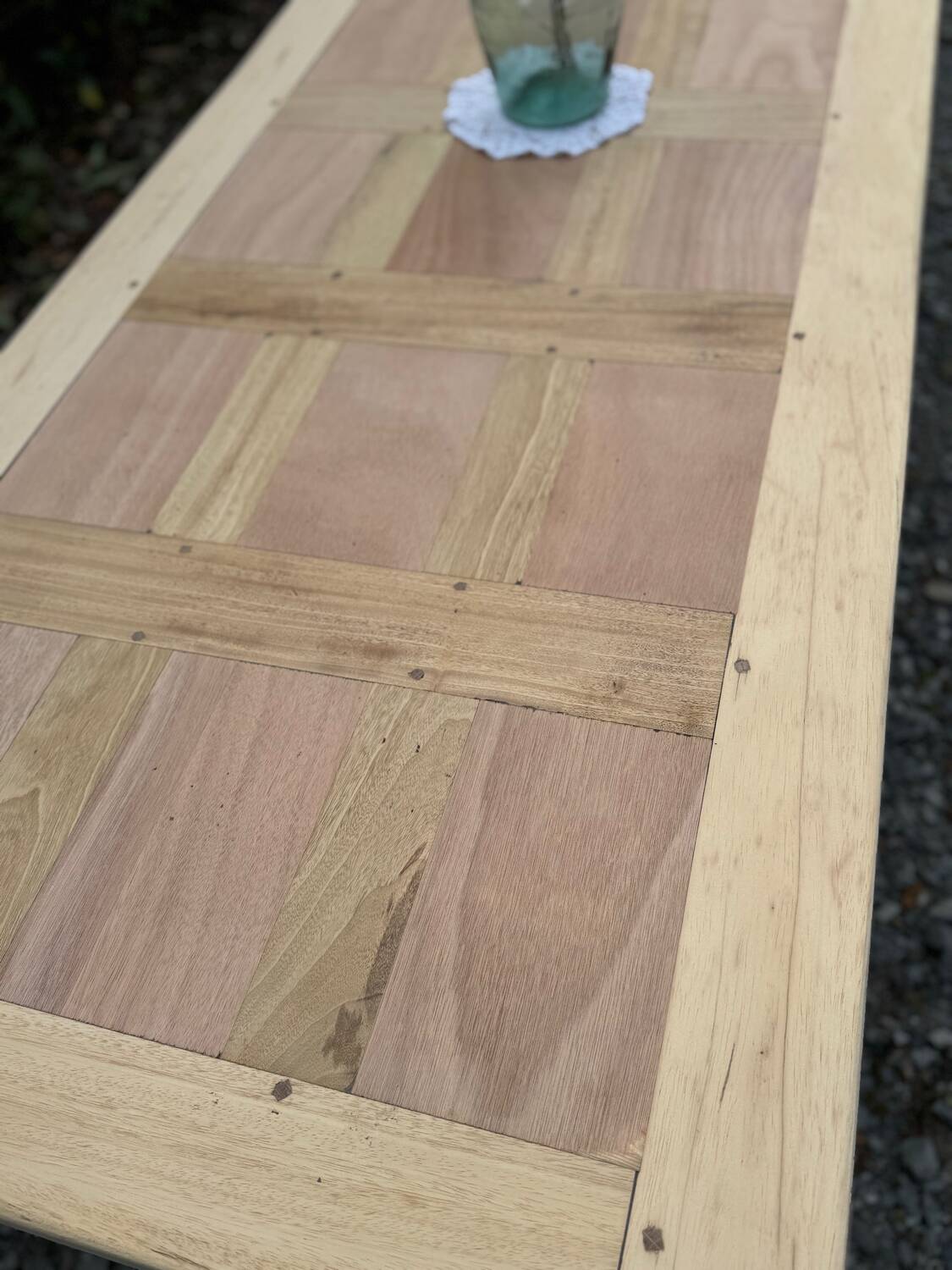 Monastery table stripped.