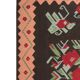Tapis Kilim moldave en laine, grand motif floral tissé à plat, art populaire, 306 x 242 cm