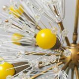 Lustre Spoutnik 12 lumières Flacon Stejnar Nikoll années 1960 vintage