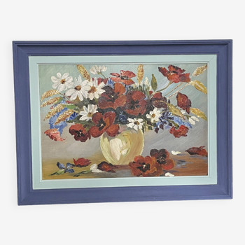 Tableau ancien bouquet