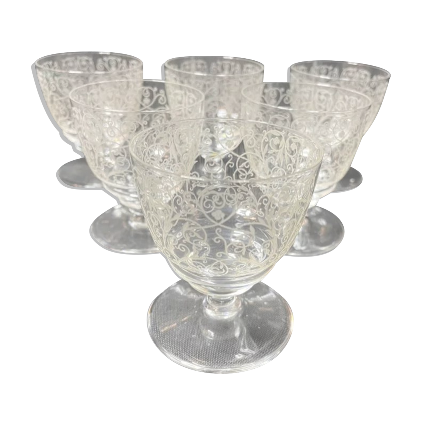 Porto glass Baccarat Lulli art deco service