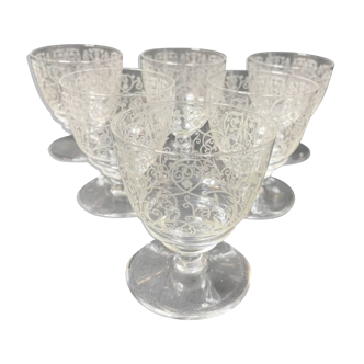 Porto glass Baccarat Lulli art deco service