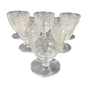 Verre à Porto Baccarat service Lulli art déco