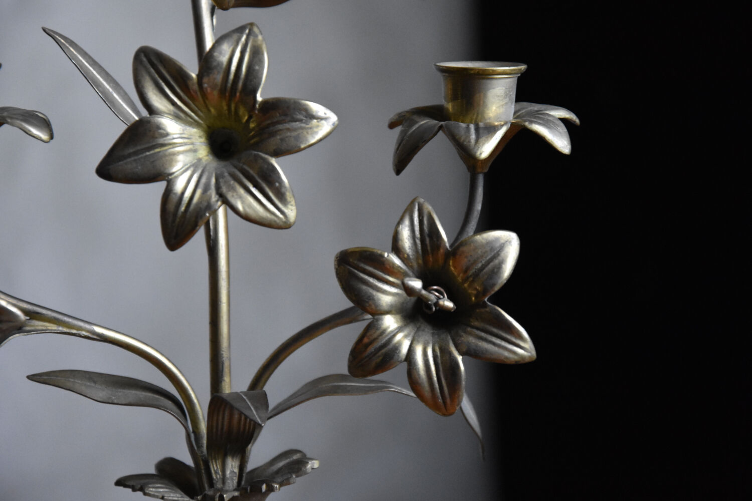 Brass candle holders