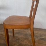 Set of 4 curved wood bistro chairs