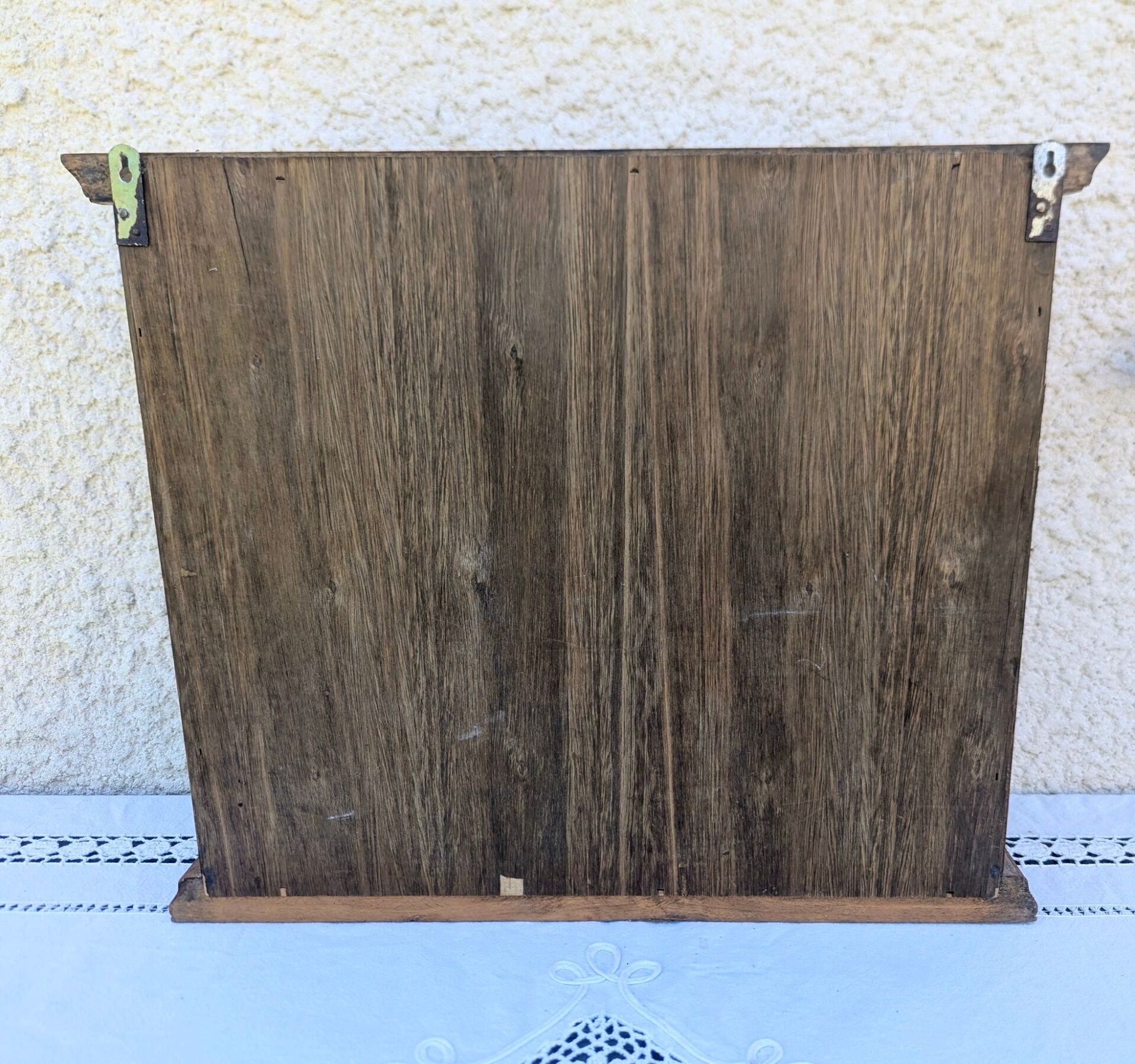 Small Wall Display Cabinet Pine Chalet Mountain Vintage Decor 60s 70s