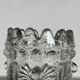Pair of antique moulded glass egg cups