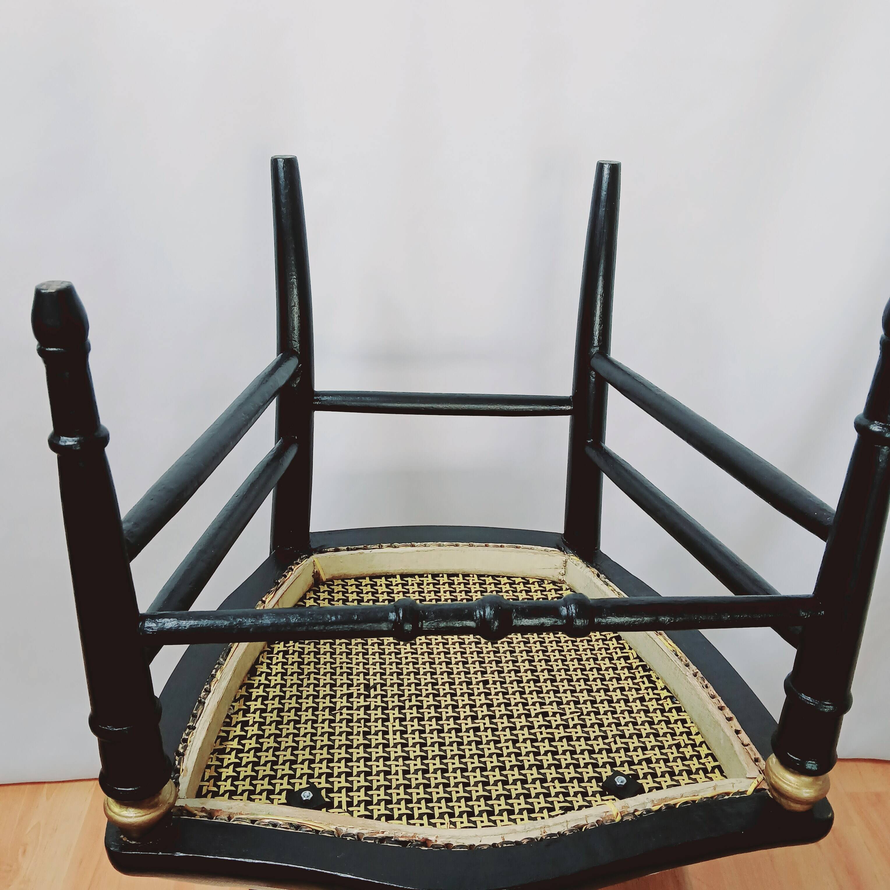 Chaise basse style napoleon iii