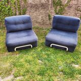 Pair of vintage Rorberg low chairs from Ikea