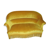 Toad yellow velvet sofa