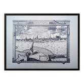 Imprimée en 1970, gravure de Nantes.