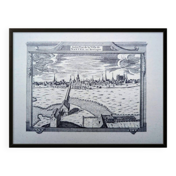 Imprimée en 1970, gravure de Nantes.