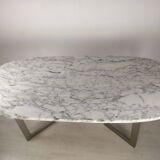 Marble design table 6 chairs 1970