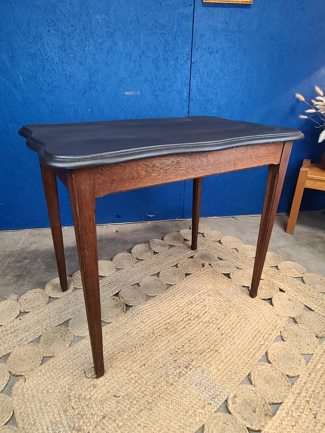 Vintage art deco table 1930 in solid wood