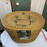 Vintage oriental tea basket