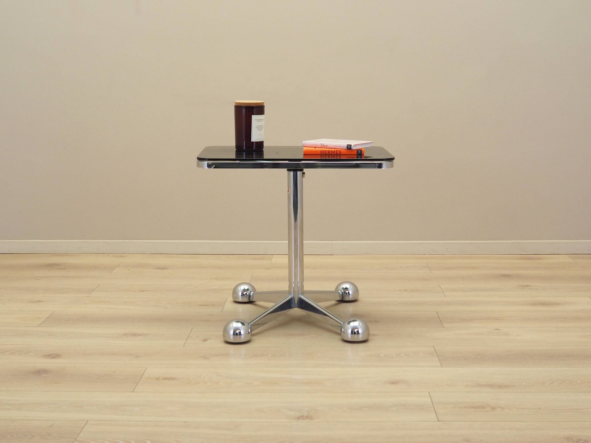 Coffee table on wheels, Italian design, 1970s, manufacturer: Allegri