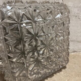 Vintage square ceiling lamp 1970