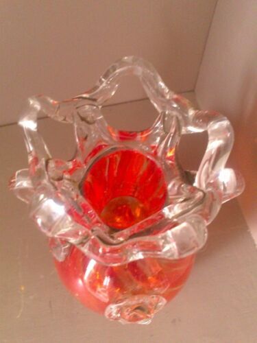 Murano blown glass vase 60s