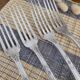 Set of 4 silver-plated forks in Boulenger antique style.