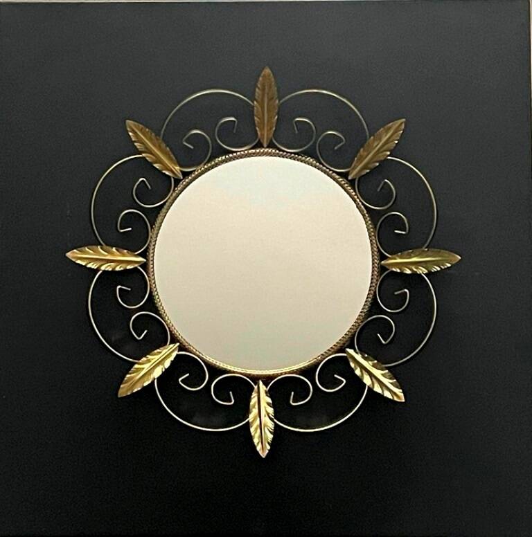 Sun Mirror Deknudt * Hollywood Regency * Vintage 60s