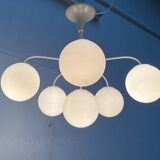 Swiss suspended chandelier from the mid-century space age by E. R. Nele for Temde, 1960s.