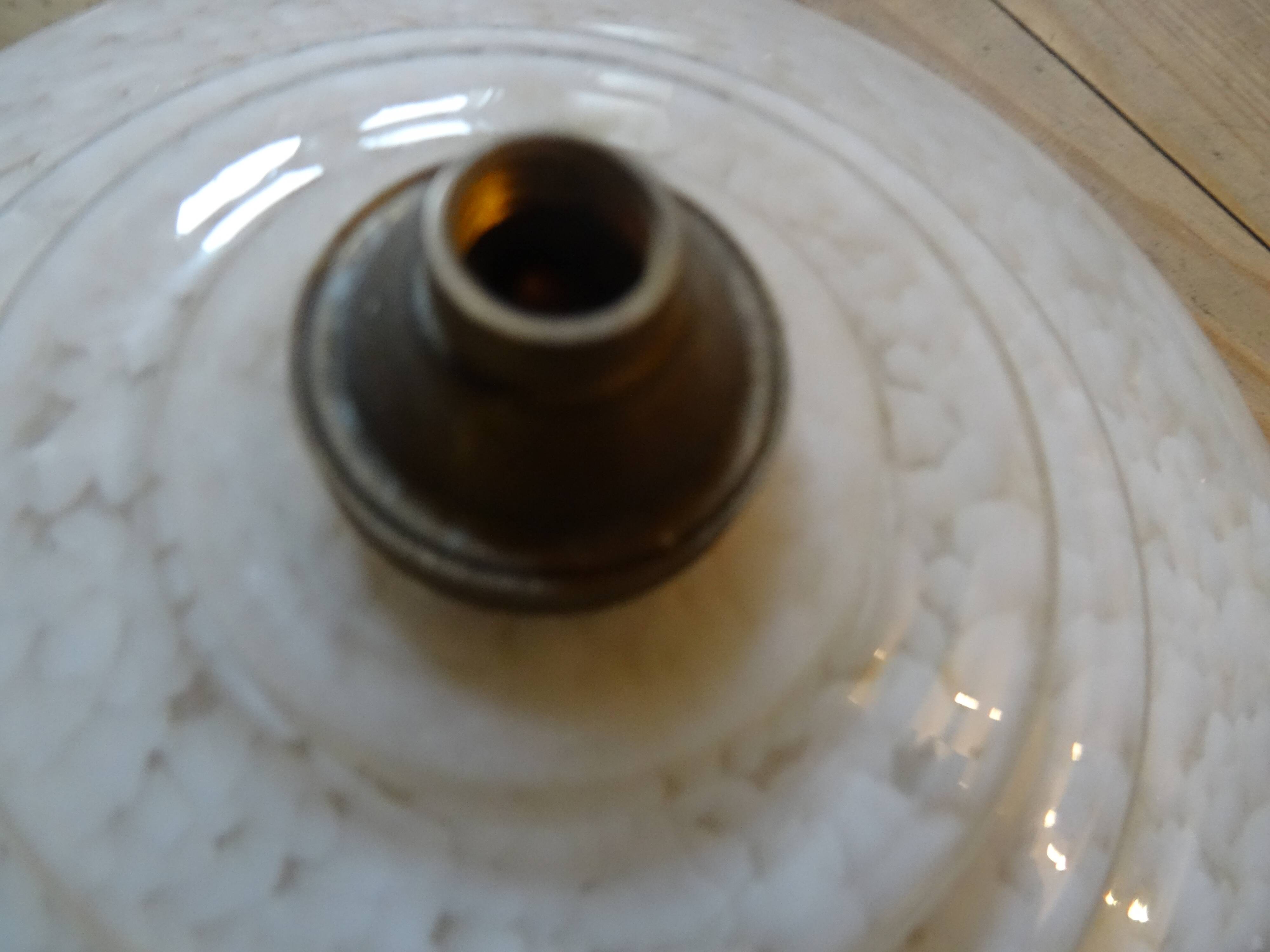 Set of 3 glass globes to hang