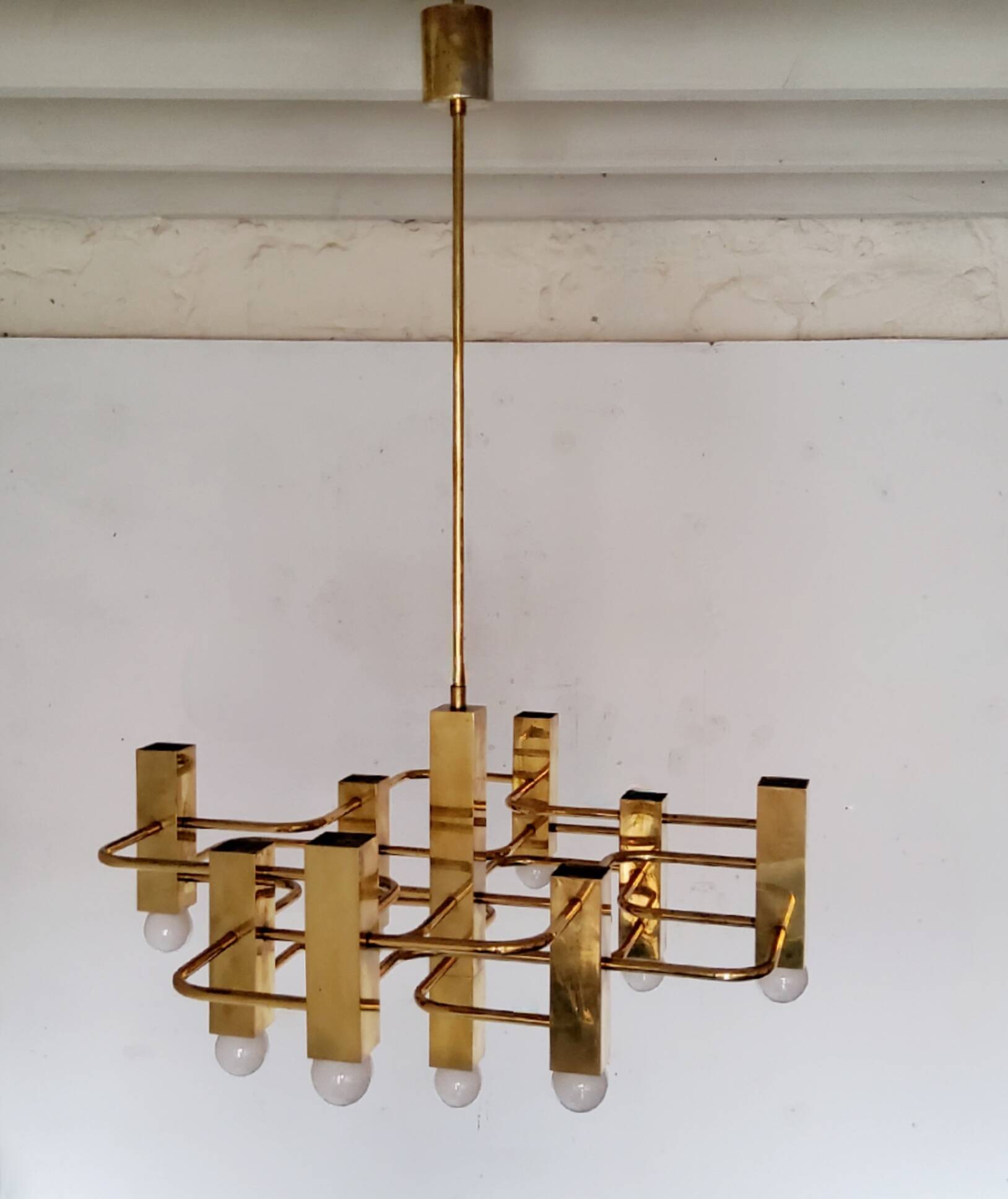 Gaetano Sciolari chandelier, Boulanger from the 70s