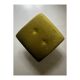 Swivel tulip stool / footrest in khaki green velvet, 1970s design