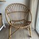Rattan shell chair