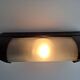 1930s Czechoslovak Art Deco Bakelite Wall Lamp with Frosted Glass