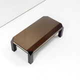 Table basse Belgo Chrome avec bande dorée 23KT