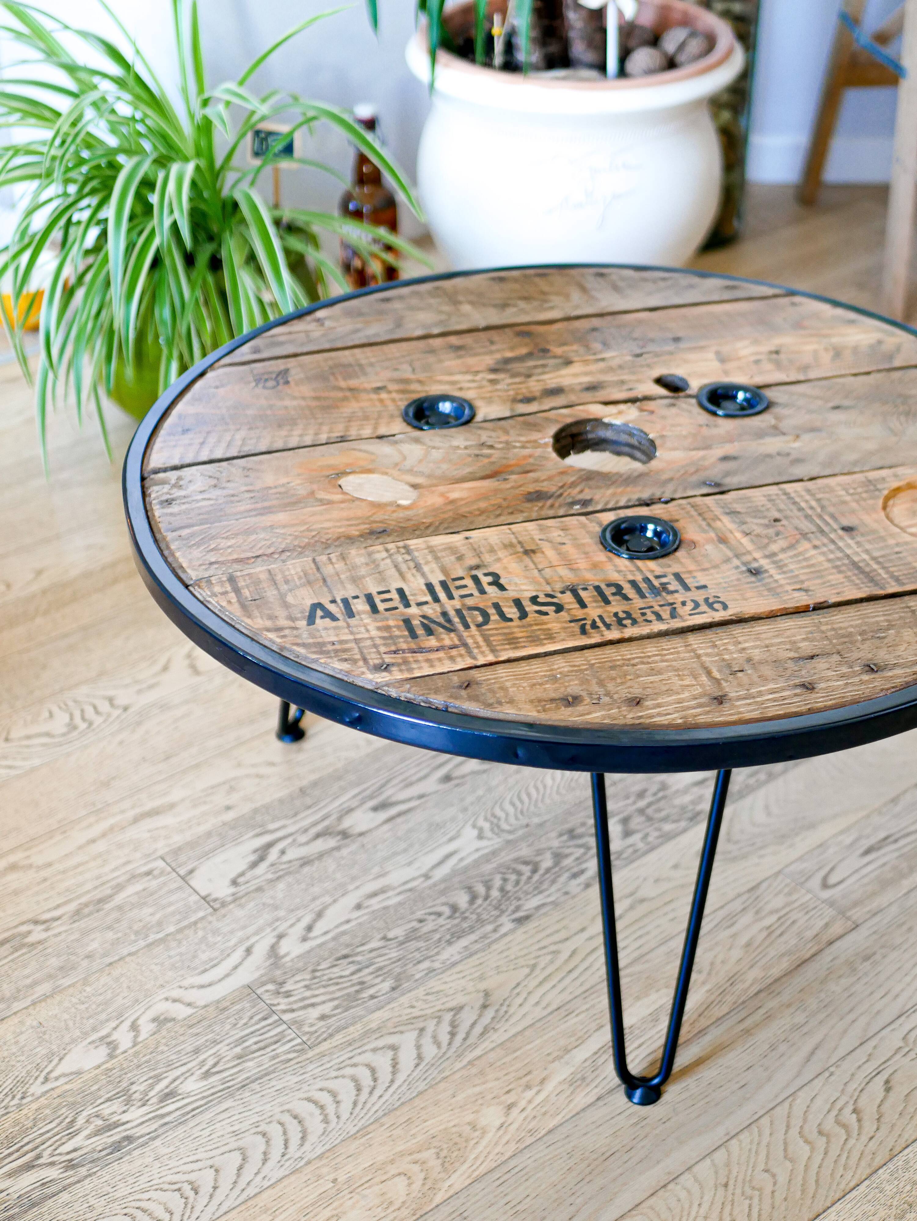 Table basse industrielle touret Selency