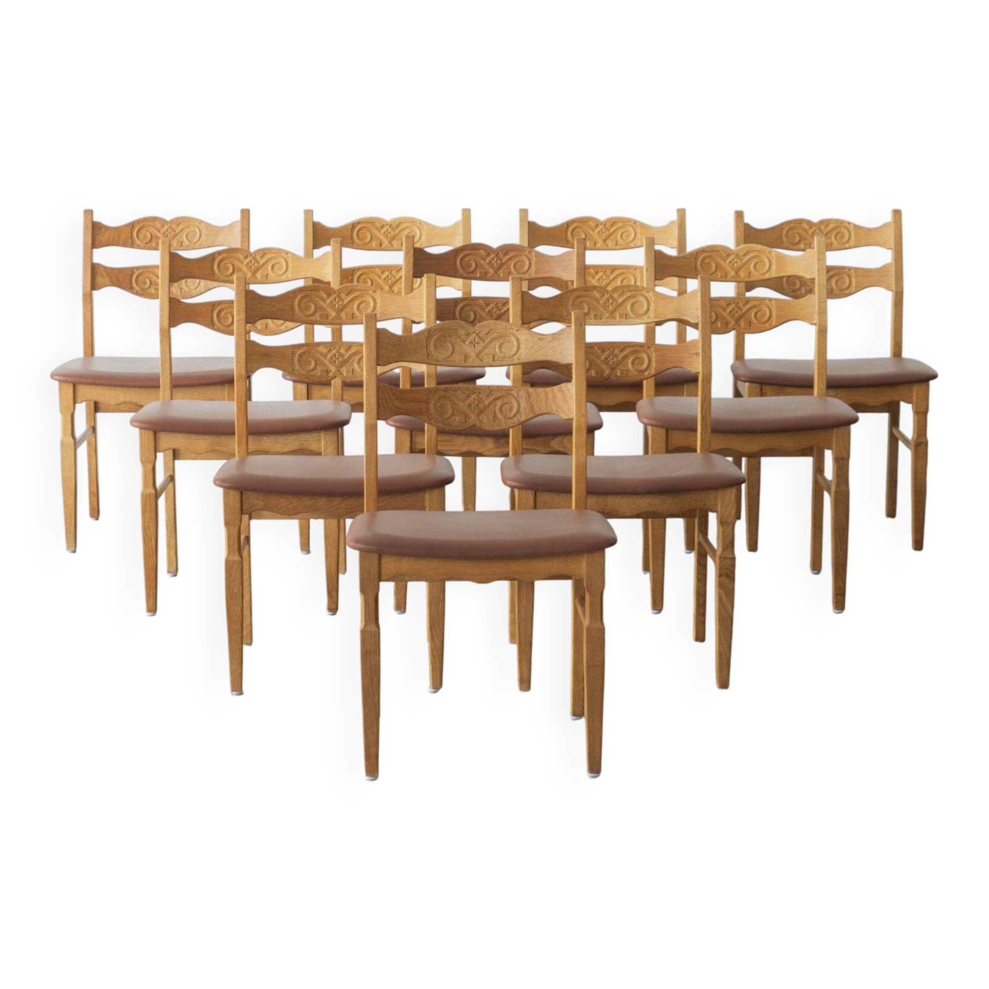 Henning Kjærnulf, dining chair (set of ten)