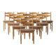 Henning Kjærnulf, dining chair (set of ten)