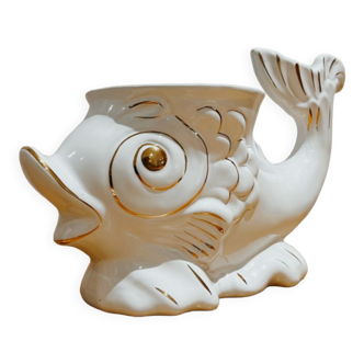 Cache pot vintage forme poisson