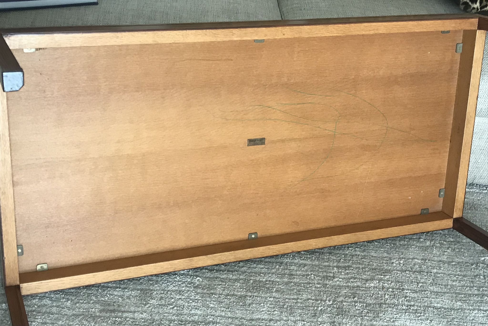Vintage danish rosewood rectangular coffee table 60s perfect condition, by Thorald Madsens.