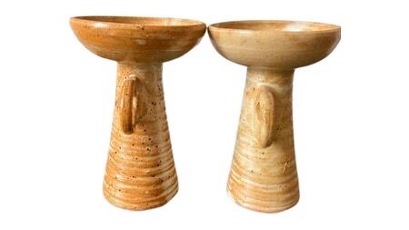 Pair of vintage candle holders