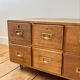 Small antique work cabinet with 6 drawers.